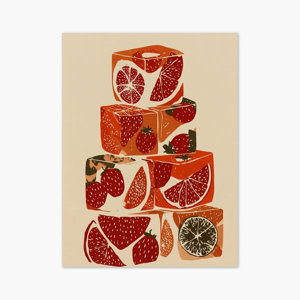 Strawberry Fruit Print art print