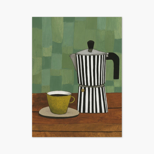 Mid Century Coffee Poster art print