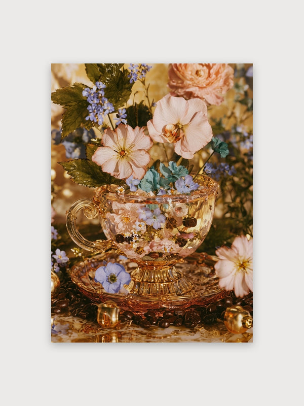 Floral Tea Cup Garden - Digital Download