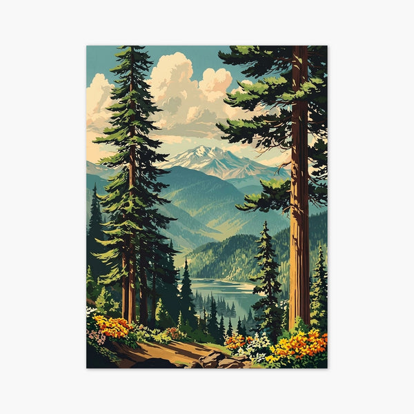 National Park Poster art print