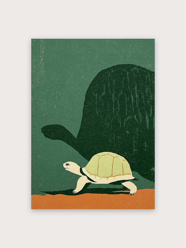 Minimalist Desert Turtle Cactus - Digital Download