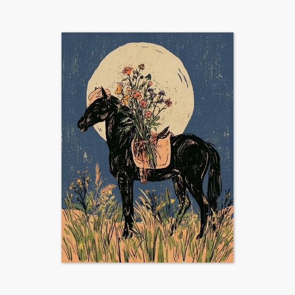 Vintage Horse Art art print
