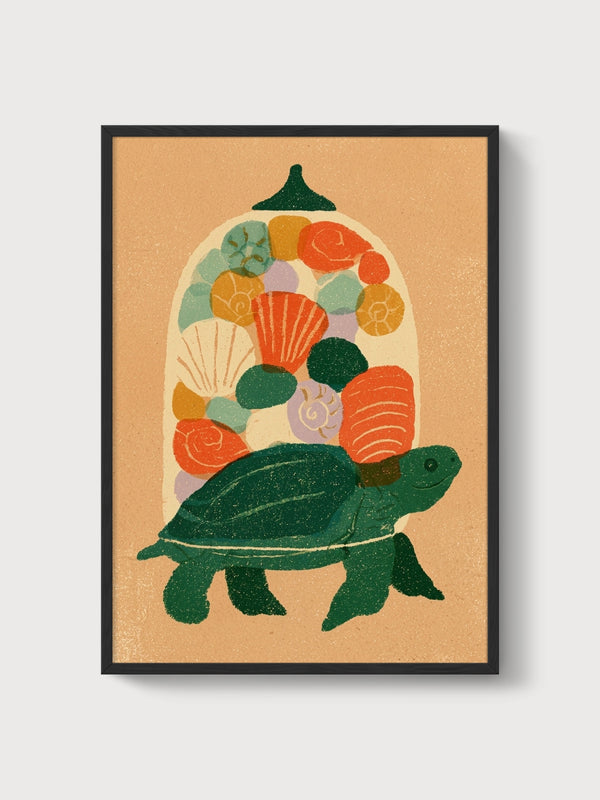 Tortoiseshell Poster poster in black frame