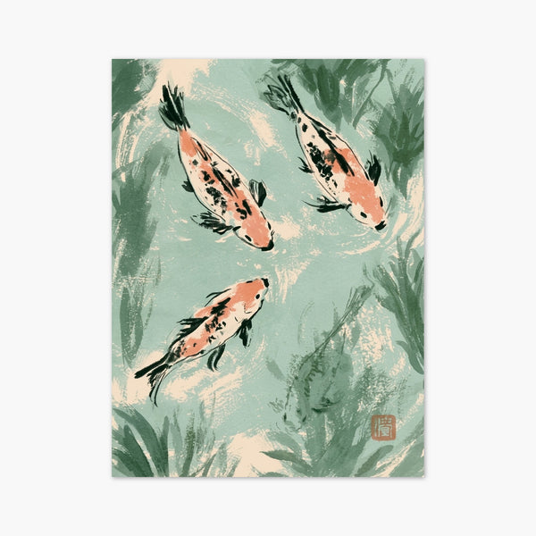 Koi Fish Wall Art art print