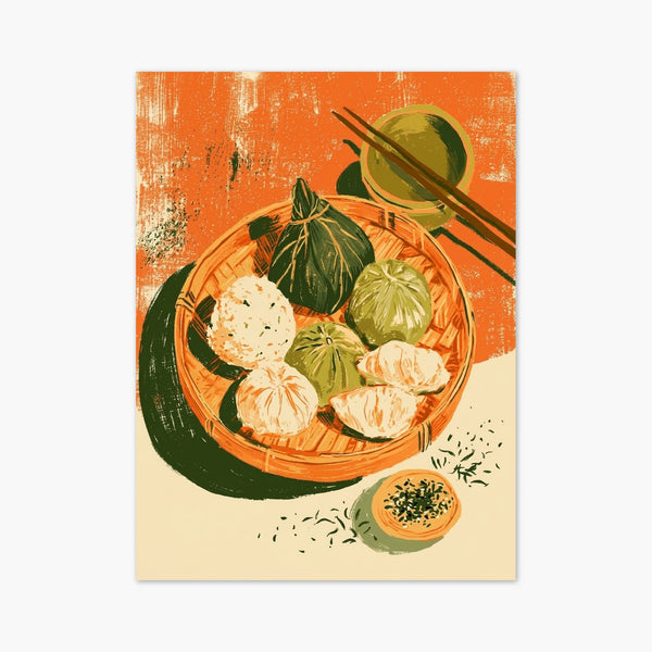 Dim Sum Dumpling Print art print