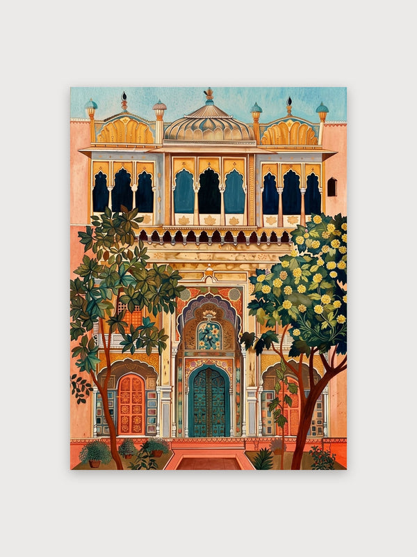 Indian Palace Garden Architecture - Digital Download