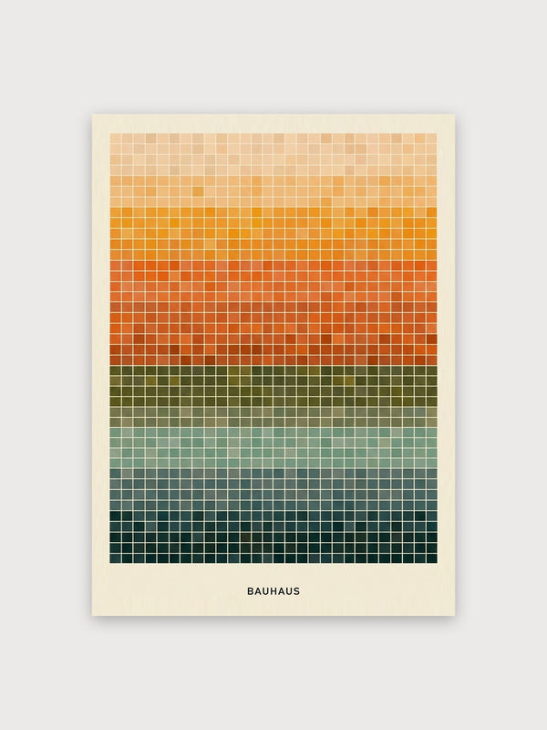 Bauhaus Color Grid Minimalist - Digital Download