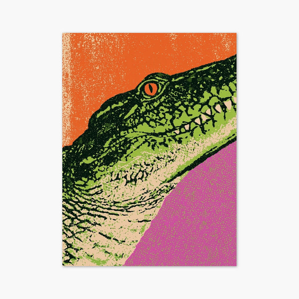 Pop Art Alligator Poster art print