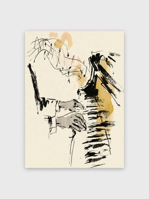 Abstract Expressionist Figure Study - Digital Download