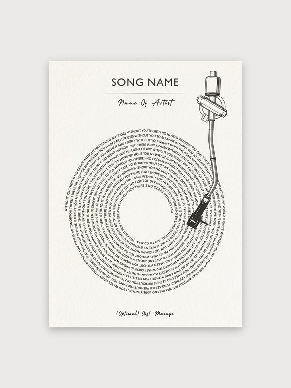 Song Name Microphone Line Art - Digital Download