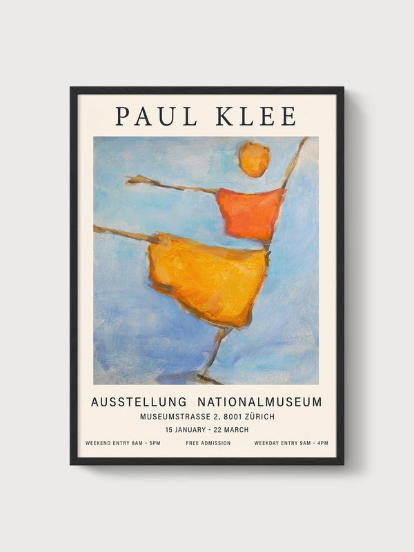 Paul Klee Art Print poster in black frame
