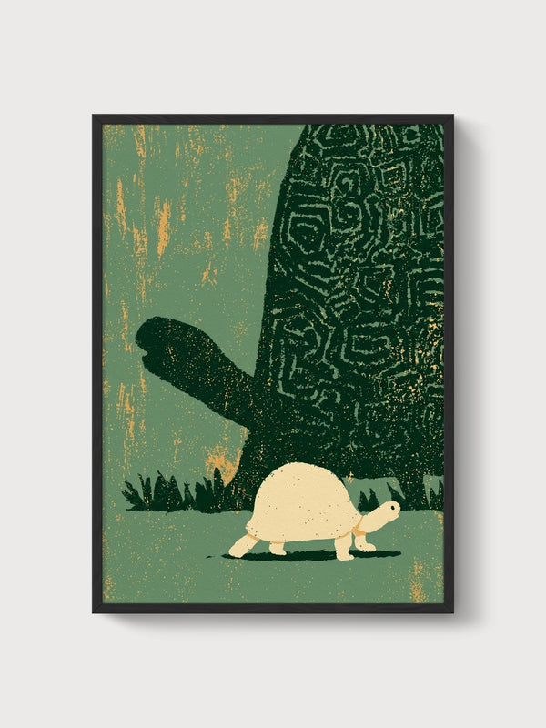 Tortoiseshell Poster poster in black frame