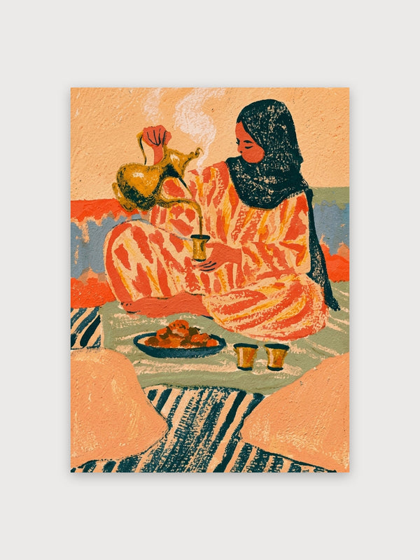 Vintage Desert Woman Pottery Still Life - Digital Download