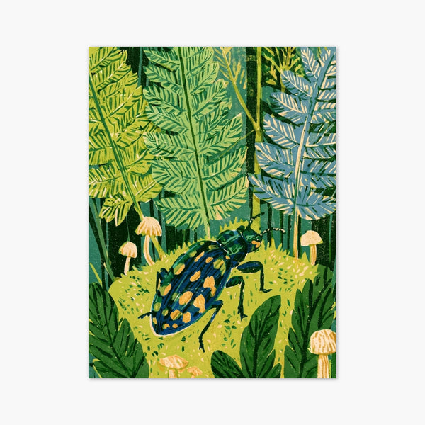 Beetle Forest Print art print