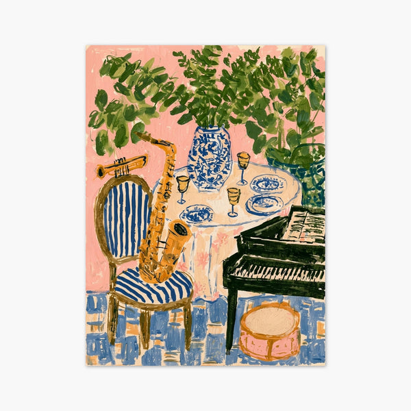 Jazz Lounge Still Life Poster art print