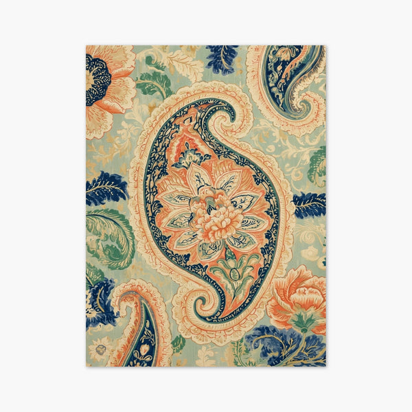 Botanical Print Paisley Peony Design art print