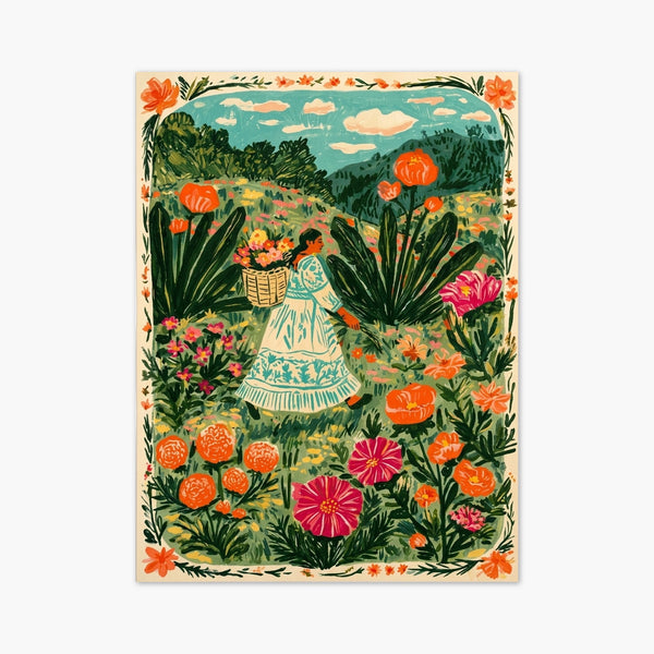 Mexican Folk Art Print art print