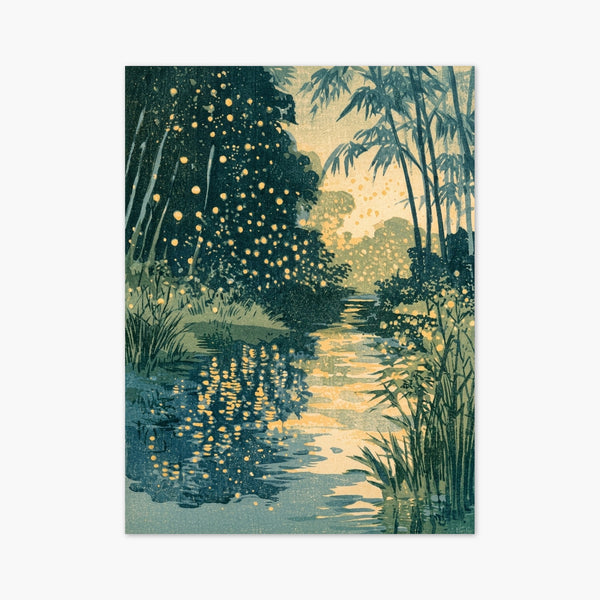 Japanese Firefly Stream Print art print