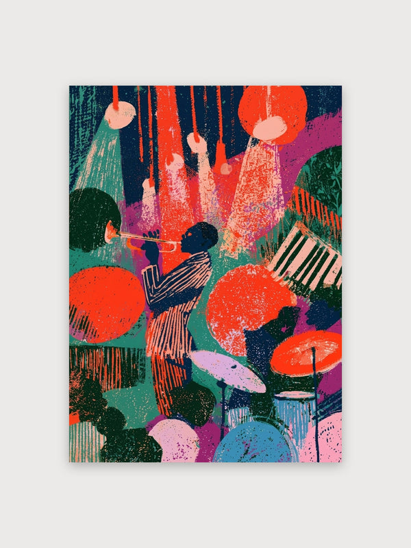Jazz Musicians Abstract Retro - Digital Download
