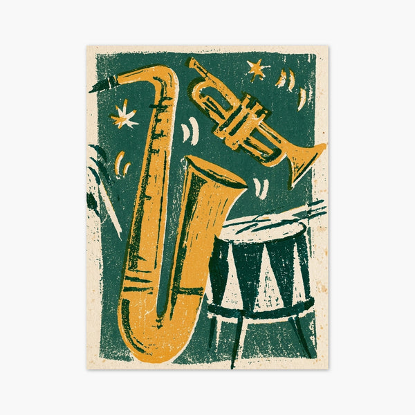 Vintage Jazz Poster art print