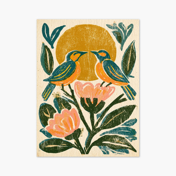 Folk Art Bird Print art print