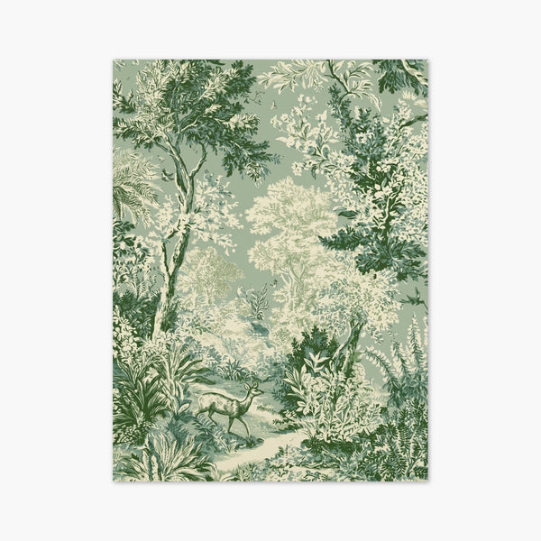 Vintage Toile Forest Wall Art art print
