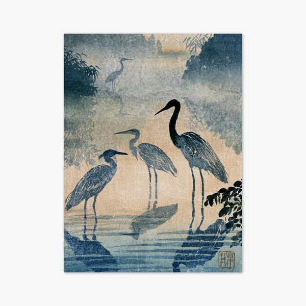 Blue Heron Wall Art art print