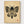 Noh Mask Moth Print poster in oak frame