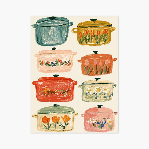 Cottagecore Dutch Oven Print art print