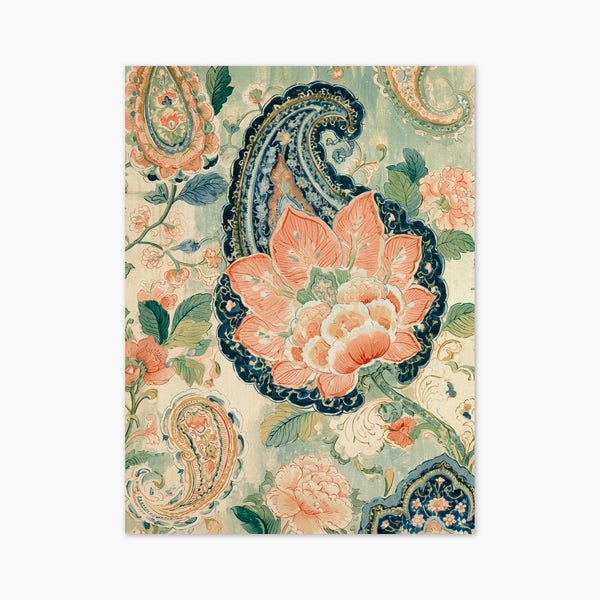 Art Nouveau Paisley Floral Print art print