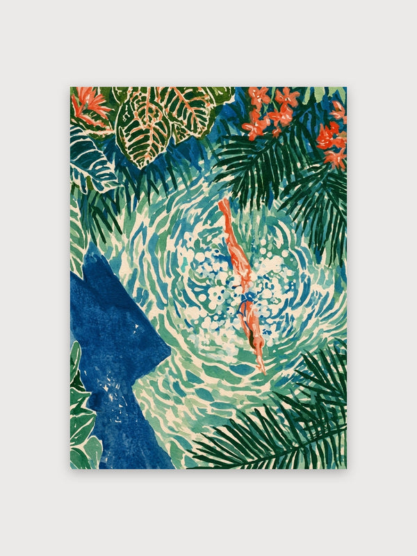 Tropical Garden Water Flow - Digital Download