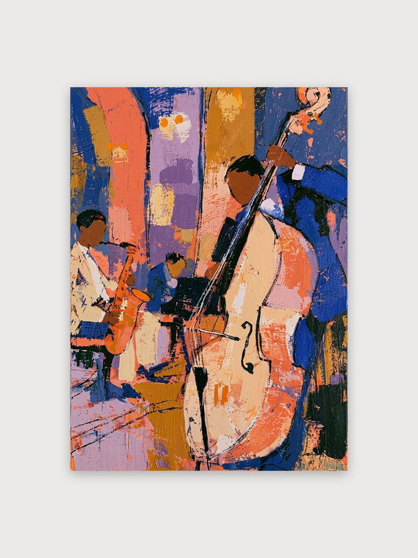 Abstract Jazz Musicians Colorblock - Digital Download