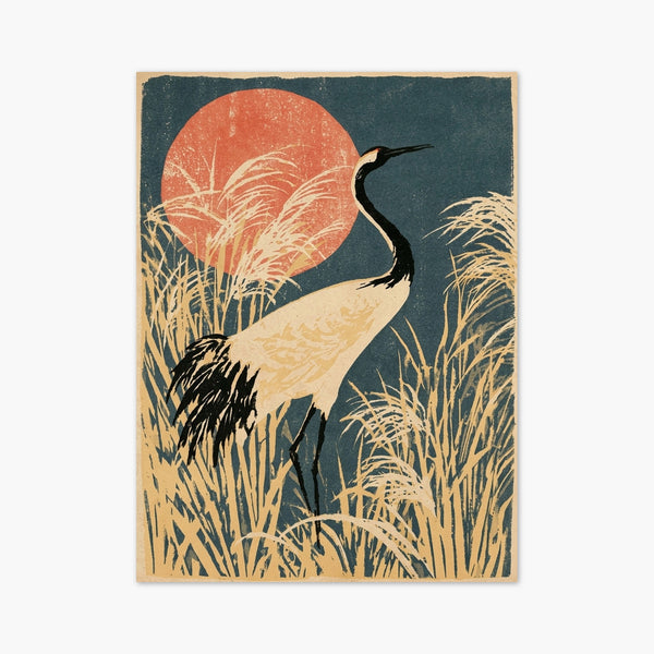 Japanese Crane Art Print art print