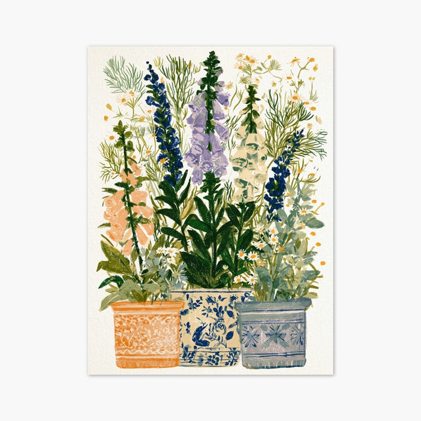 Watercolor Flowers Print art print