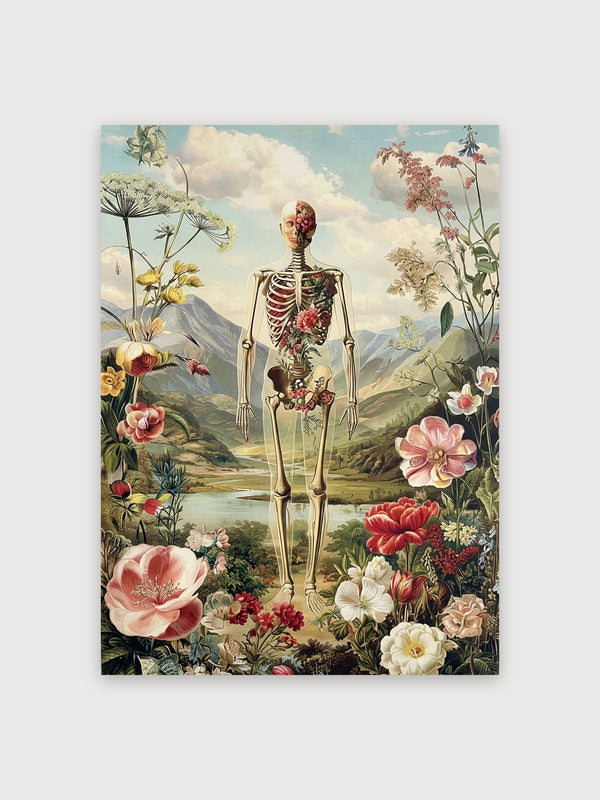 Skeleton Garden Landscape Surreal - Digital Download