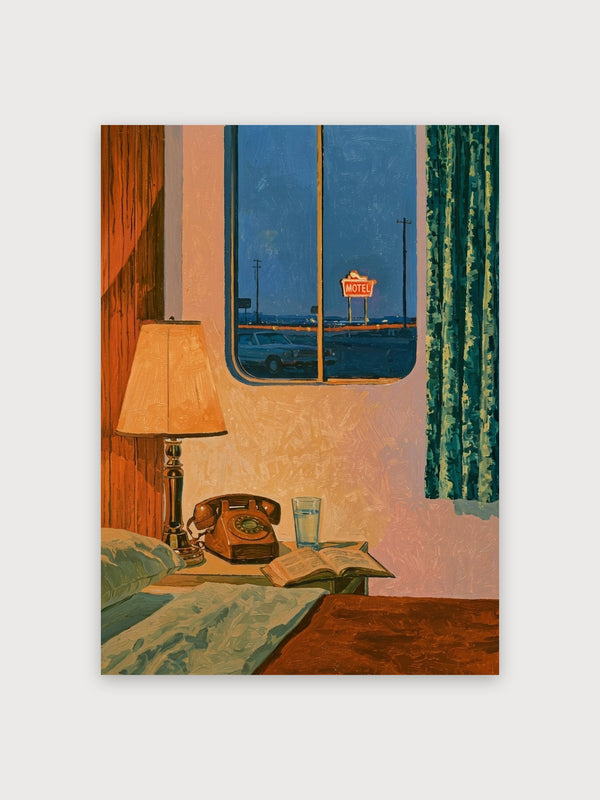 Retro Motel Room Desert Highway - Digital Download