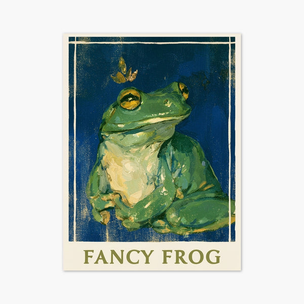 Fancy Frog Poster art print