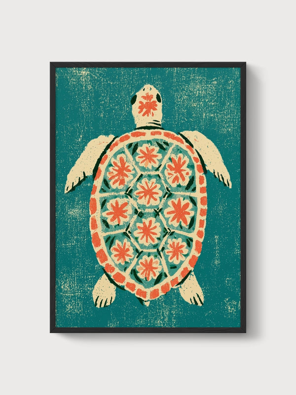 Tortoiseshell Poster poster in black frame
