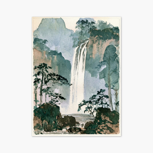 Japanese Waterfall Print art print