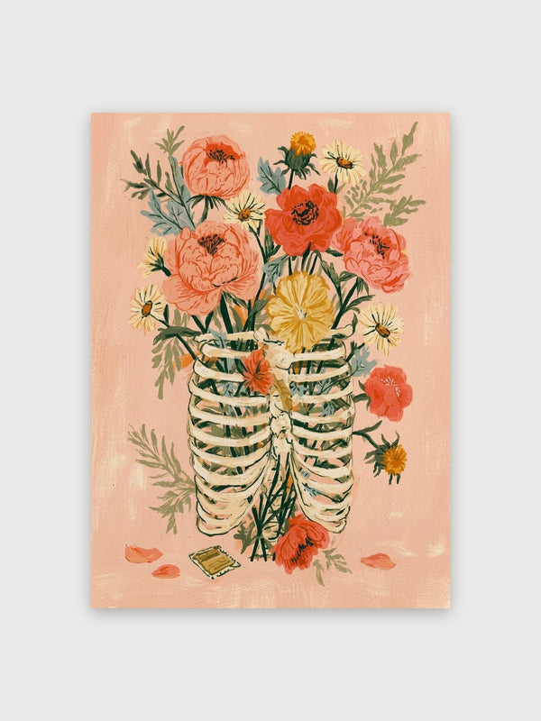 Skeleton Bones Wildflower Arrangement - Digital Download
