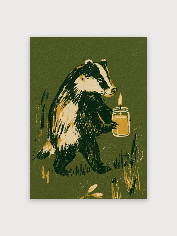 Badger Candlelight Retro - Digital Download