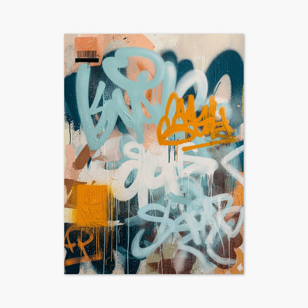 Abstract Graffiti Wall Art art print
