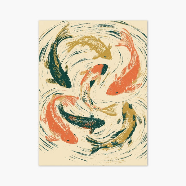 Koi Fish Wall Art art print
