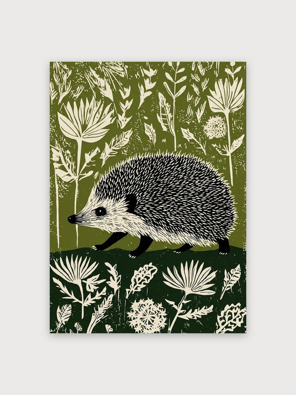 Hedgehog Garden Wildflowers - Digital Download