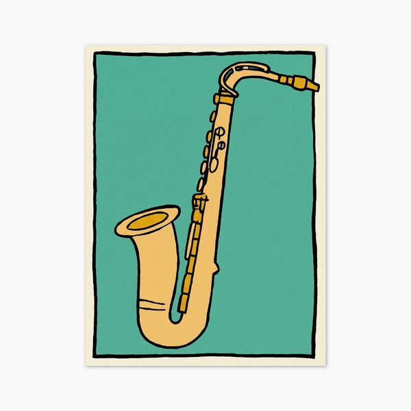 Saxophone Pop Art Print art print