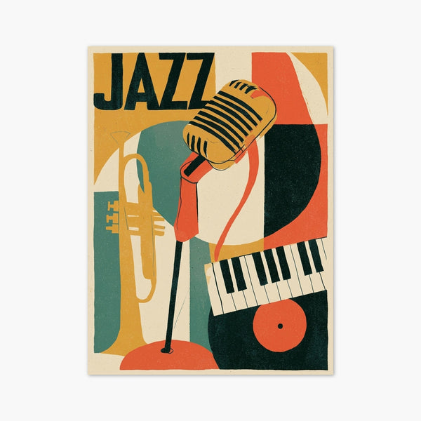 Bauhaus Jazz Poster art print