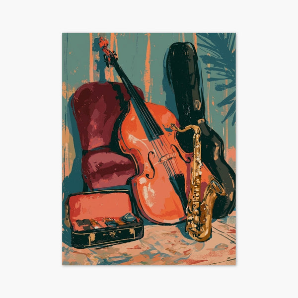 Jazz Music Poster art print