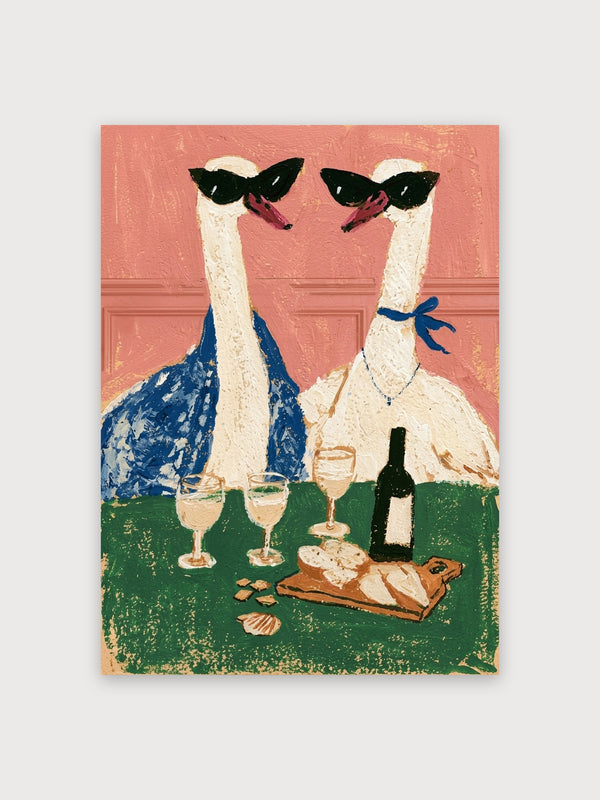 Llama Wine Picnic Party - Digital Download