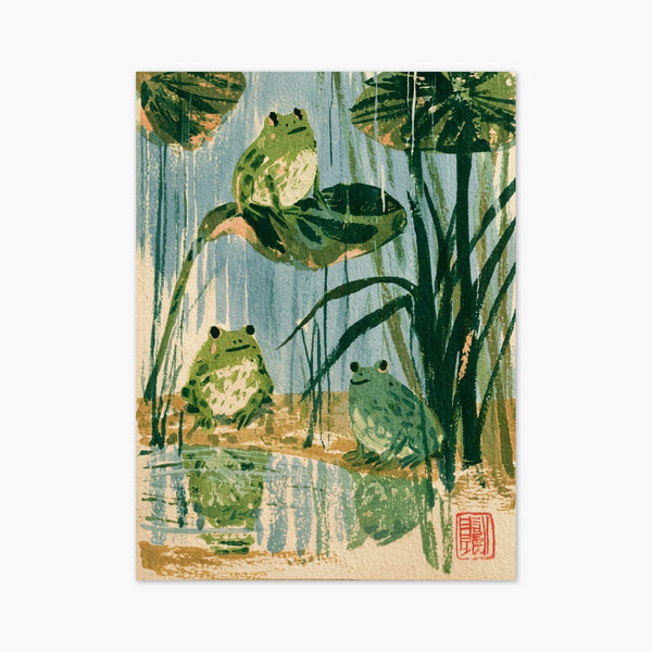Frog Pond Poster art print
