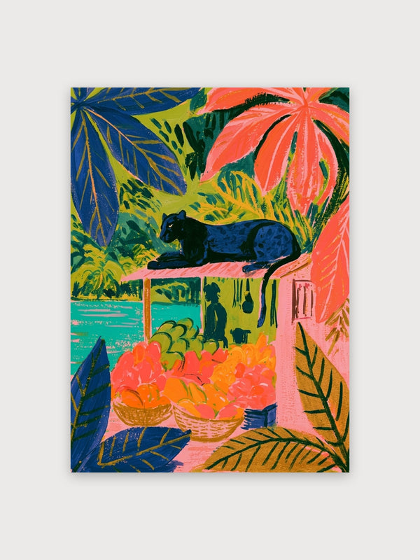 Tropical Leopard Garden House - Digital Download